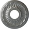 Ekena Millwork Blackthorn Ceiling Medallion (Fits Canopies up to 4 7/8"), 11 3/4"OD x 3 5/8"ID x 1"P, Silver CM11BLSLS - alternate 1